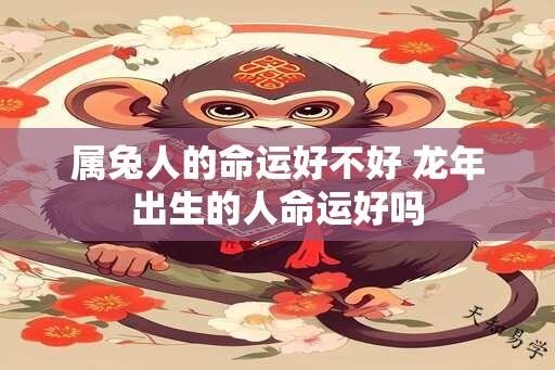 属兔人的命运好不好 龙年出生的人命运好吗