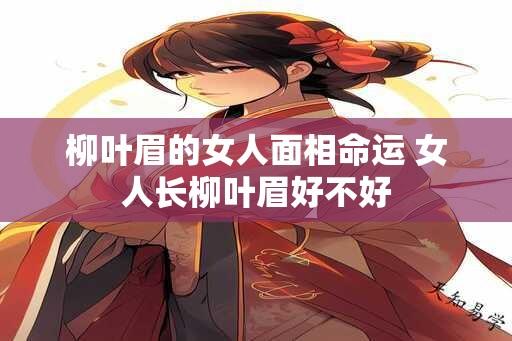 柳叶眉的女人面相命运 女人长柳叶眉好不好