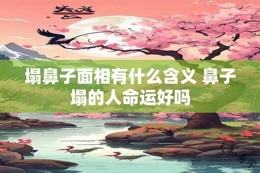 塌鼻子面相有什么含义 鼻子塌的人命运好吗