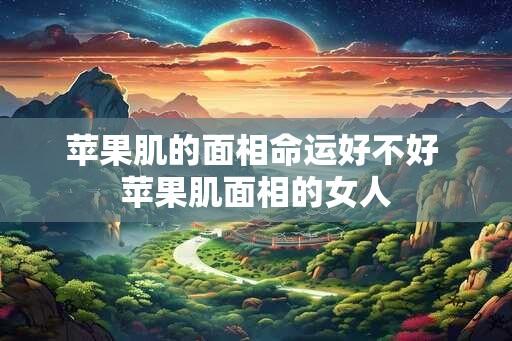 苹果肌的面相命运好不好 苹果肌面相的女人