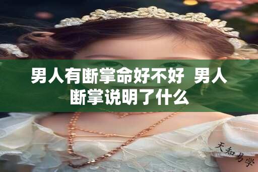 男人有断掌命好不好  男人断掌说明了什么