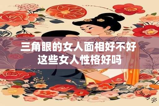 三角眼的女人面相好不好 这些女人性格好吗