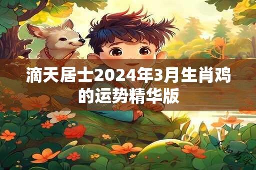 滴天居士2024年3月生肖鸡的运势精华版