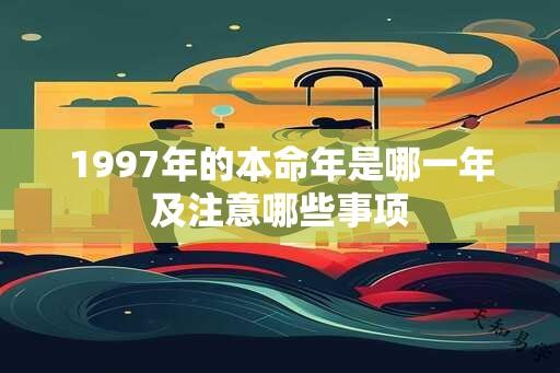 1997年的本命年是哪一年及注意哪些事项