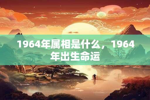 1964年属相是什么，1964年出生命运