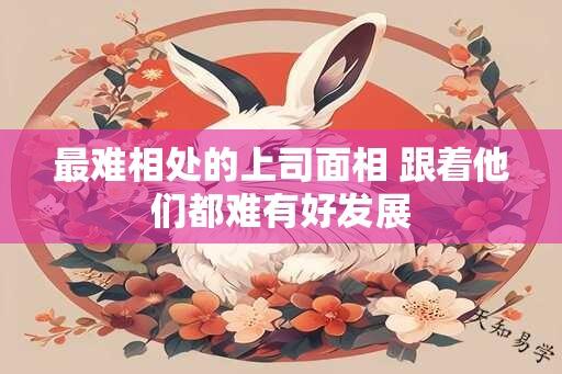 最难相处的上司面相 跟着他们都难有好发展