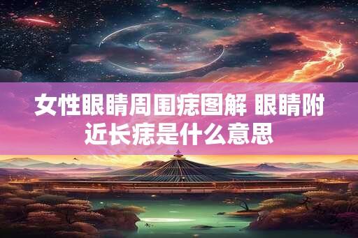 女性眼睛周围痣图解 眼睛附近长痣是什么意思