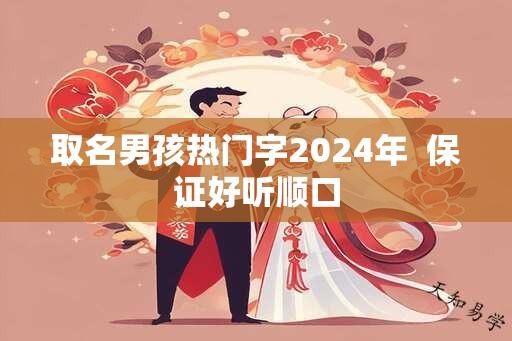 取名男孩热门字2024年  保证好听顺口