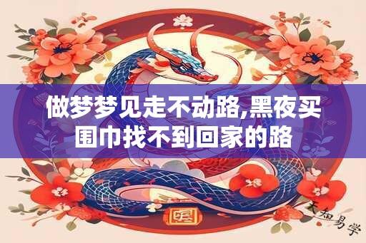 做梦梦见走不动路,黑夜买围巾找不到回家的路