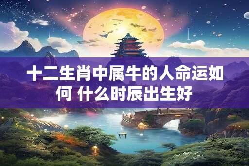 十二生肖中属牛的人命运如何 什么时辰出生好