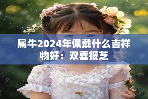 属牛2024年佩戴什么吉祥物好：双喜报芝