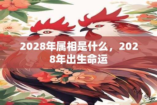 2028年属相是什么，2028年出生命运