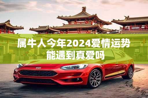 属牛人今年2024爱情运势 能遇到真爱吗