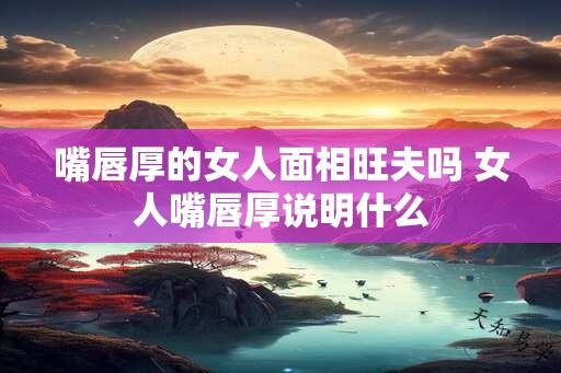 嘴唇厚的女人面相旺夫吗 女人嘴唇厚说明什么