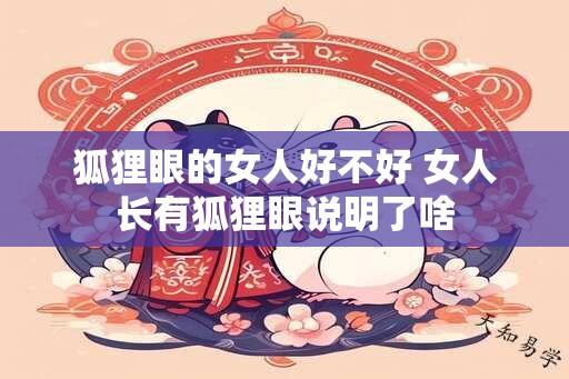 狐狸眼的女人好不好 女人长有狐狸眼说明了啥