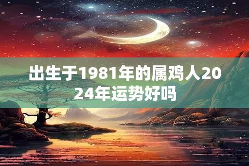 出生于1981年的属鸡人2024年运势好吗