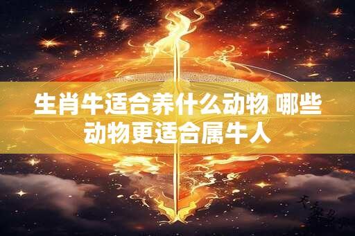 生肖牛适合养什么动物 哪些动物更适合属牛人