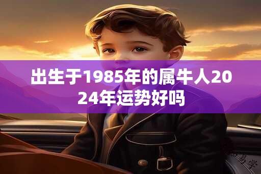 出生于1985年的属牛人2024年运势好吗