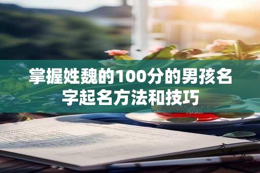 掌握姓魏的100分的男孩名字起名方法和技巧