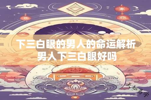 下三白眼的男人的命运解析 男人下三白眼好吗