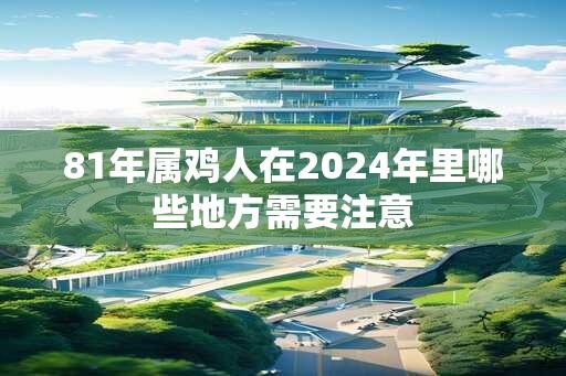 81年属鸡人在2024年里哪些地方需要注意