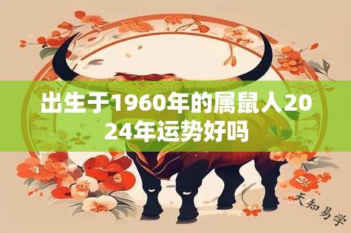 出生于1960年的属鼠人2024年运势好吗