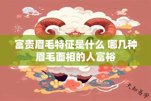 富贵眉毛特征是什么 哪几种眉毛面相的人富裕