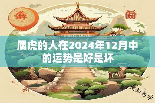 属虎的人在2024年12月中的运势是好是坏