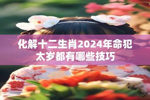 化解十二生肖2024年命犯太岁都有哪些技巧