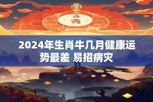 2024年生肖牛几月健康运势最差 易招病灾