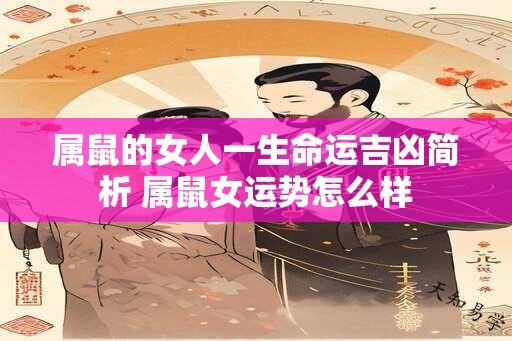 属鼠的女人一生命运吉凶简析 属鼠女运势怎么样