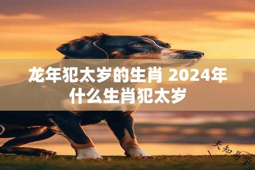 龙年犯太岁的生肖 2024年什么生肖犯太岁