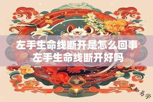 左手生命线断开是怎么回事 左手生命线断开好吗