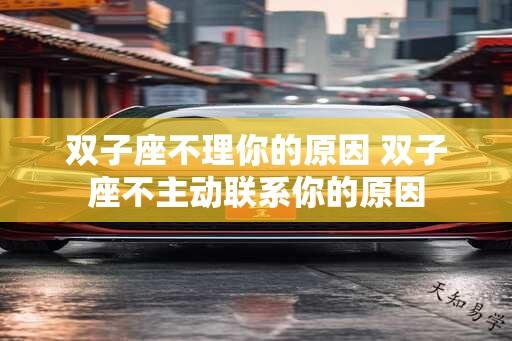 双子座不理你的原因 双子座不主动联系你的原因