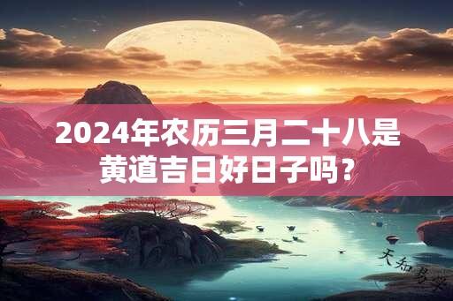 2024年农历三月二十八是黄道吉日好日子吗？