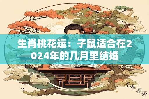 生肖桃花运：子鼠适合在2024年的几月里结婚