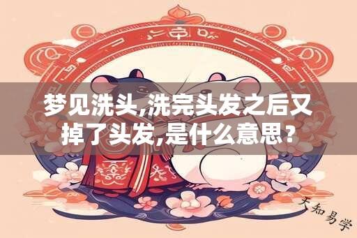 梦见洗头,洗完头发之后又掉了头发,是什么意思？