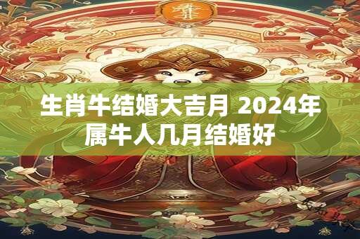 生肖牛结婚大吉月 2024年属牛人几月结婚好