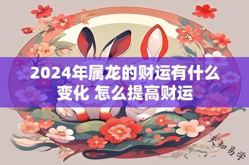 2024年属龙的财运有什么变化 怎么提高财运