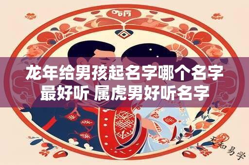 龙年给男孩起名字哪个名字最好听 属虎男好听名字