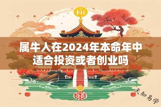 属牛人在2024年本命年中适合投资或者创业吗