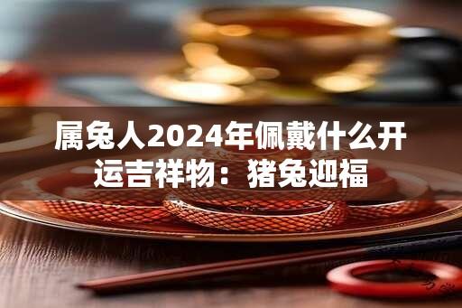 属兔人2024年佩戴什么开运吉祥物：猪兔迎福