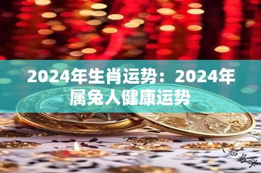 2024年生肖运势：2024年属兔人健康运势