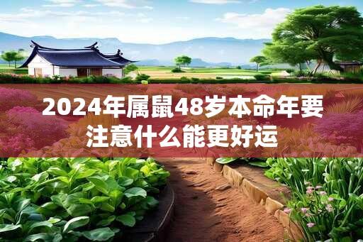 2024年属鼠48岁本命年要注意什么能更好运