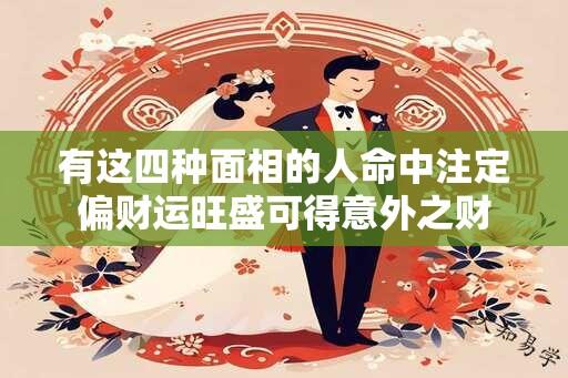 有这四种面相的人命中注定偏财运旺盛可得意外之财