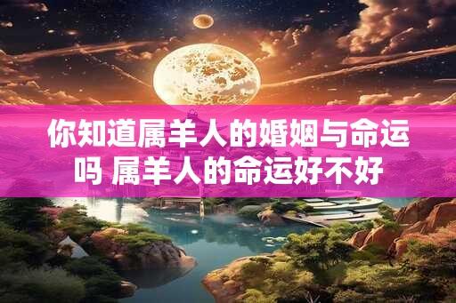 你知道属羊人的婚姻与命运吗 属羊人的命运好不好