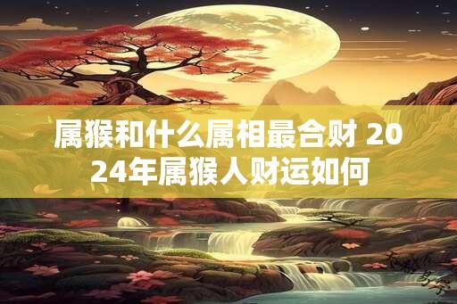 属猴和什么属相最合财 2024年属猴人财运如何