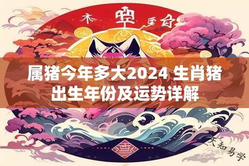 属猪今年多大2024 生肖猪出生年份及运势详解