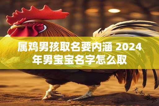 属鸡男孩取名要内涵 2024年男宝宝名字怎么取