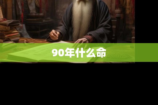 90年什么命